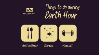 Earth Hour Activities Facebook event cover Image Preview