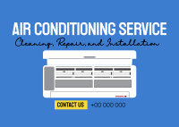 Air Conditioning Service Postcard Design