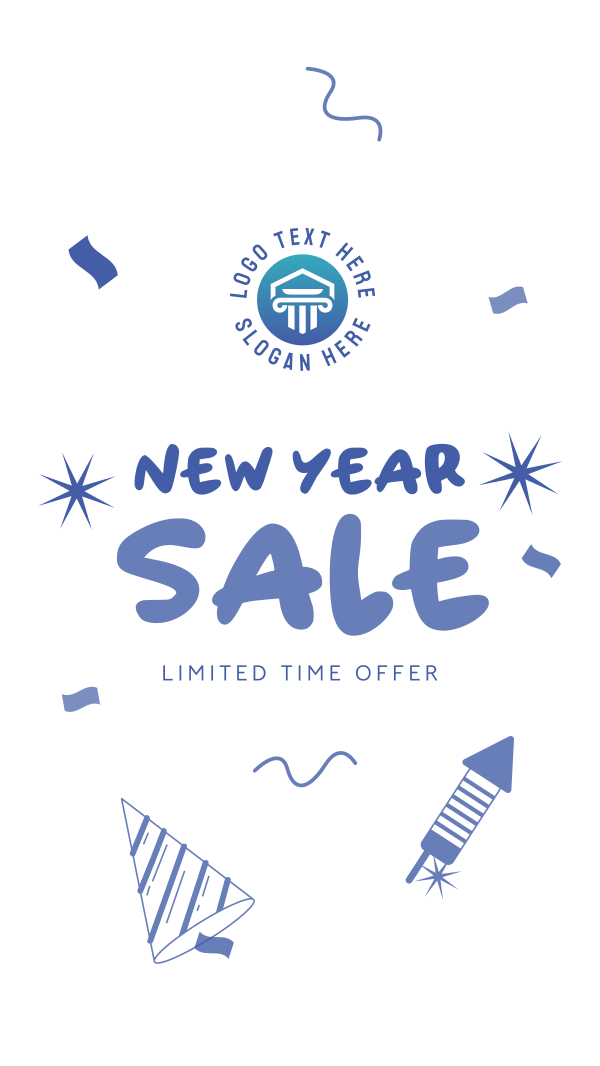 New Year Sale Instagram Story Design Image Preview