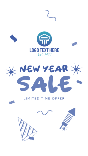 New Year Sale Instagram story Image Preview