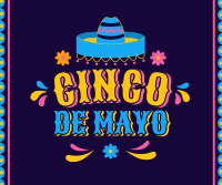 Colorful Hat in Cinco De Mayo Facebook post Image Preview