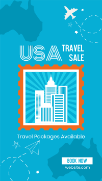 USA Travel Destination Facebook Story Design