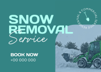 Snow Remover Service Postcard Design