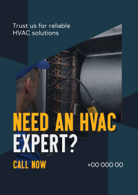 Reliable HVAC Solutions Poster Image Preview