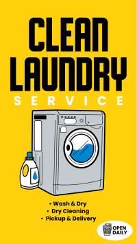 Clean Laundry Wash Instagram story Image Preview