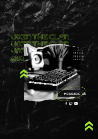 Join The Clan Flyer Design