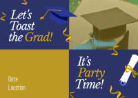 Elegant Graduation Postcard Design