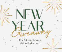 Sophisticated New Year Giveaway Facebook Post Design