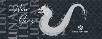 Chinese New Year Dragon Facebook cover Image Preview