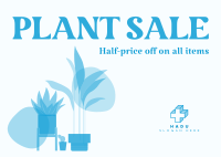 Quirky Plant Sale Postcard Image Preview