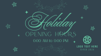 Elegant Holiday Opening Facebook Event Cover Design