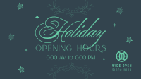 Elegant Holiday Opening Facebook Event Cover Image Preview