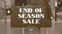 End of Season Shopping Facebook Event Cover Design