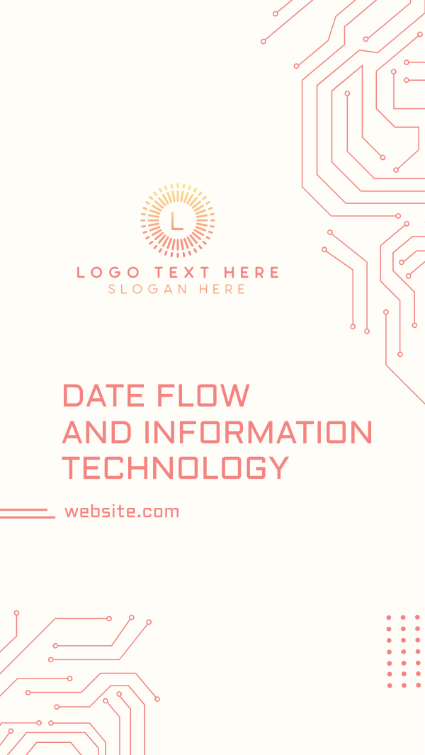 Data Flow and IT Instagram Story Design Image Preview