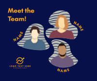 Meet the Team Icons Facebook Post Design
