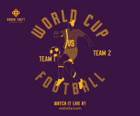 World Cup Football Player Facebook Post Design