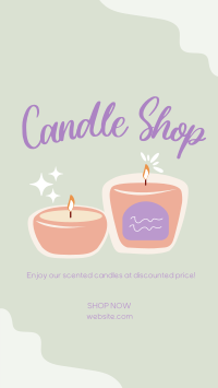 Scented  Candles Facebook Story Design