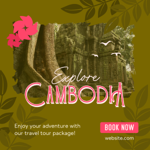Cambodia Travel Tour Instagram post Image Preview