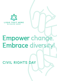 Empowering Civil Rights Day Poster Image Preview