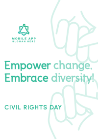 Empowering Civil Rights Day Poster Image Preview