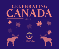 Celebrating Canada Facebook Post Design