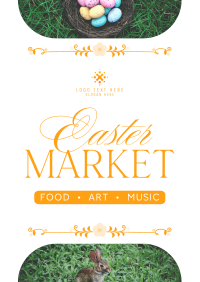 Flowery Easter Market Poster Image Preview