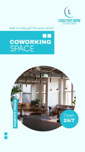 Co Working Space Instagram story