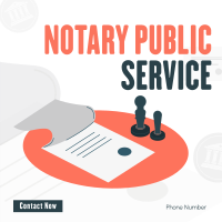 Notary Stamp Instagram Post Design