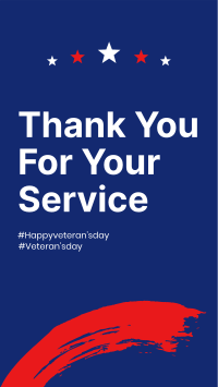 Thank You Veterans Facebook Story Design