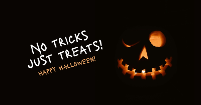 No Tricks Halloween Facebook ad Image Preview