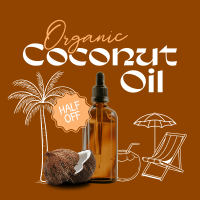 Organic Coconut Oil Instagram post Image Preview