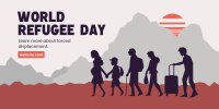 Refugee Day Awareness Twitter Post Design