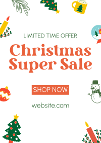 Quirky Christmas Sale Flyer Image Preview