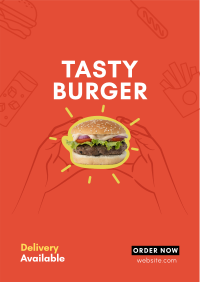 Burger Home Delivery Flyer Image Preview