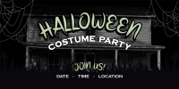 Haunted Halloween Party Twitter post Image Preview