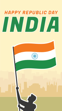 Indian Flag Waving Instagram story Image Preview
