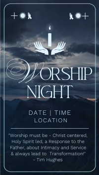 Modern Worship Night Instagram Story Preview