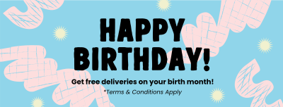 Birthday Delivery Deals Facebook cover Image Preview