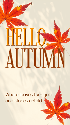 Cozy Autumn Greeting Facebook story Image Preview