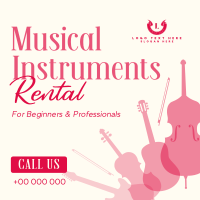 Music Instrument Rental Linkedin Post Design