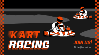 Go Kart Racing Facebook Event Cover Design