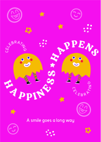 Happiness Is Contagious Flyer Design
