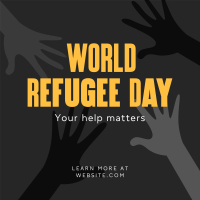 World Refugee Day Linkedin Post Design