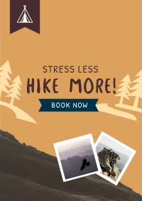 Mountain Hiking Adventure Poster Design