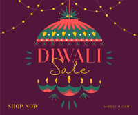 Diwali Lanterns Facebook post Image Preview
