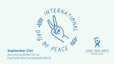 Peace Hand Sign Facebook Event Cover
