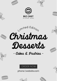 Cute Homemade Christmas Pastries Flyer Image Preview