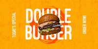 Double Burger Twitter post Image Preview