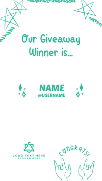 Giveaway Winner Announcement Instagram story Image Preview