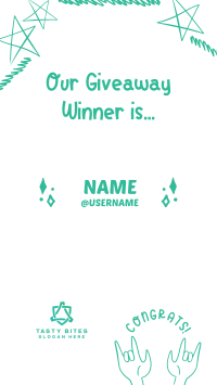 Giveaway Winner Announcement Instagram story Image Preview